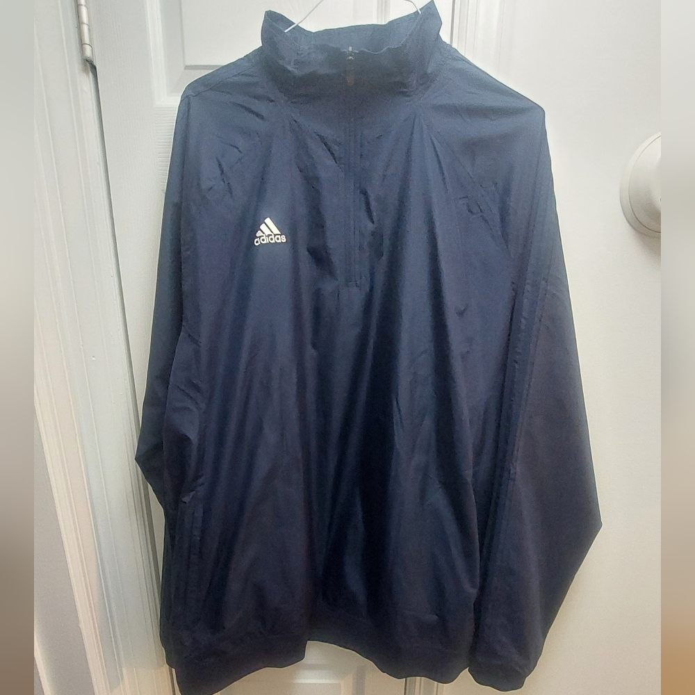 Adidas Men's Dark Blue Windbreaker